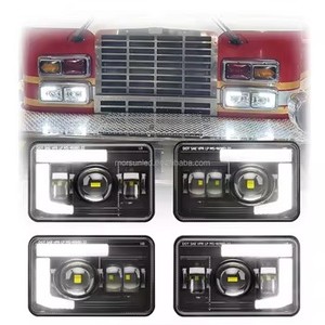 Faro LED 4x6 pollici Hi/Lo a fascio sigillato compatibile con KW T800 T600 Peterbilt 379 Freightliner Chevy Oldsmobile Cutlass, 4 pezzi - Product Image 1