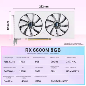 Precio de Fábrica, Nueva Tarjeta Gráfica para Juegos de Computadora 6600m, Bajo Precio, GPU 6600 de 8GB, RX6600 GeForce RX6600 M - Product Image 5