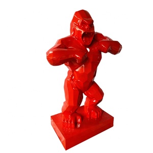 Gran oferta de escultura/estatua de King <span class=keywords><strong>Kong</strong></span> roja de 2 metros de alta calidad para Centro Comercial/tienda/Club/hogar/Hotel/Decoración de oficina - Product Image 2