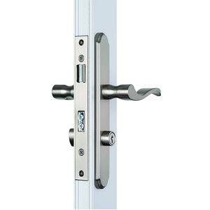 Beliebte Satin Nickel langlebige Türgriff verriegelung vorne hinten Hebel Zylinder Home Security Riegel mit Schlüsseln Doppeltür - Product Image 6