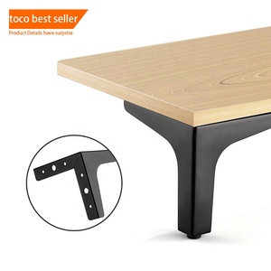 Toco Miếng Đệm Tất Cong Cổ 1/4-20 Miếng Bọc Chân Góc Ghế Sofa Bánh Xe Chân Kim Loại Cho Đồ Nội Thất Màu Kim Loại Hiện Đại - Product Image 2