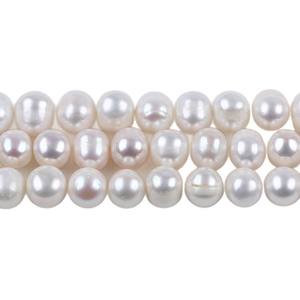 Zhuji 11-12mm White Natural Freshwater Pearl Loose <b>Bead</b> for DIY Necklace <b>Bracelet</b> Accessories Colorful Potatoes String Design - Product Image 5