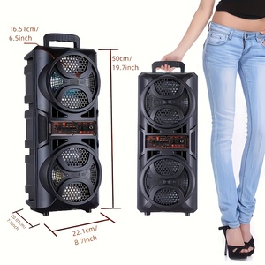 Xách Tay Không Dây LED Ánh Sáng Âm Thanh Bass Màu Xanh Răng Âm Nhạc Loa Chuyên Nghiệp Tốt Âm Thanh Lớn Đảng Không Dây BT Loa Di Động - Product Image 5
