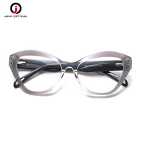 Vente en gros de montures œil de chat en acétate pour lunettes surdimensionnées lunettes optiques rétro lunettes transparentes en acétate