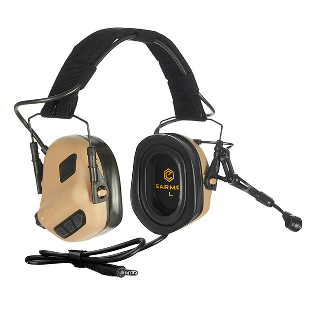Outdoor Training IPX5 Waterproof Electronic Earmuffs Pickup Noise Reduction Tactical Headset for Personal Defense Equipment