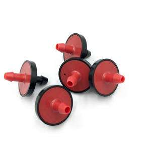 Émetteur d'irrigation goutte à goutte à compensation de pression en plastique rouge et noir pour jardin et pelouse - Product Image 5