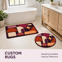 Tapis personnalisé avec logo imprimé, design sur mesure, tapis en polyester fabriqué à la machine, antidérapant, tapis d'intérieur, tapis sur mesure