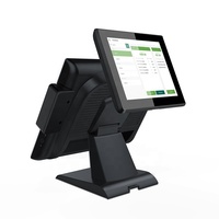 Micropos - Sistema POS Todo en Uno con Pantalla Táctil WIFI de 15 Pulgadas, Caja Registradora POS, Pantalla Dual, Windows