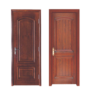 Puerta de Dormitorio Personalizada del Mejor Fabricante de China, Puertas Interiores Pintadas, Puerta de Madera de Estilo Rústico para Habitación - Product Image 5
