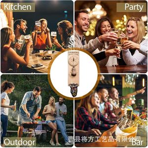 Juego de rueda de la fortuna de madera con abridor de botellas y diseño de ancla para montar en la pared, ideal para decoración de bares en casa. - Product Image 5