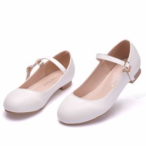 <span class=keywords><strong>Scarpe</strong></span> <span class=keywords><strong>da</strong></span> bambina per bambini <span class=keywords><strong>scarpe</strong></span> con tacchi bassi per ragazze <span class=keywords><strong>scarpe</strong></span> eleganti <span class=keywords><strong>da</strong></span> principessa per la scuola di festa di nozze - Product Image 3