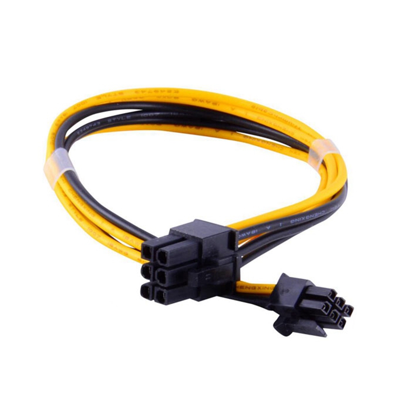 Мини-адаптер питания Angitu 18awg с 6 контактами на 6 контактов PCIE видеокарта Mac Pro 6-контактный кабель питания-20 см