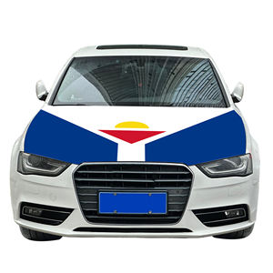 Venta al por mayor 120x150cm Saint Martin Car Hood Covers Durable y resistente al desgaste Motor Hood Flag Banners hechos de seda de poliéster - Product Image 2