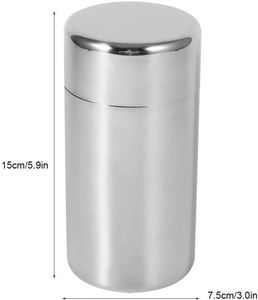 Stainless Steel Round Tea Coffee Sugar Canisters ,Tea <b>Caddy</b> for Storing Delicate Tea Leaves ,dried Goods - Product Image 2
