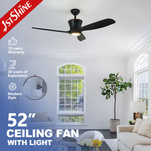 1stshine <span class=keywords><strong>Ventilateur</strong></span> de plafond silencieux avec télécommande intelligente ZigBee Lames en bois massif <span class=keywords><strong>Ventilateur</strong></span> de plafond CC Lumière - Product Image 1