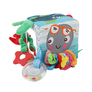 Jouets de bébé, <span class=keywords><strong>Cube</strong></span> pour enfants, apprentissage précoce de l'océan, animaux doux, active, stimule les sens - Product Image 6