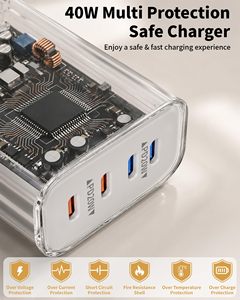 <span class=keywords><strong>Cargador</strong></span> USB C HYTO de 40W, Bloque de Carga Rápida de Pared con 4 Puertos USB C, <span class=keywords><strong>Adaptador</strong></span> de Corriente Multipuerto Tipo C PD3.0 para <span class=keywords><strong>iPhone</strong></span> 17 18 - Product Image 4