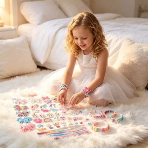 Pastel Hair Accessories <b>Kit</b> Teen Girls Cute Alice Band Bracelet Butterfly Cartoon <b>DIY</b> Party Favor Bulk Pack Gift - Product Image 2