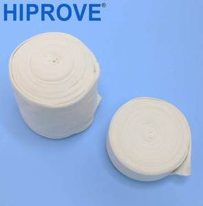 Rouleau de bandage tubulaire élastique en coton médical réutilisable blanc/naturel, longueur personnalisable, pour orthopédie - Product Image 3