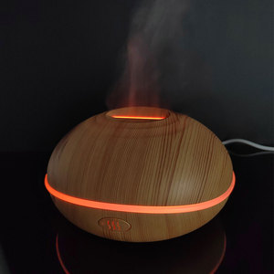 2025 nuevo atomizador ultrasónico de aromaterapia difusor de aceite esencial de madera humidificador portátil Mini humidificador Aroma redondo - Product Image 5