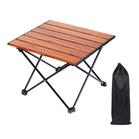 Table basse pliante compacte moderne en aluminium ultralégère pour pique-nique, camping et randonnée en extérieur