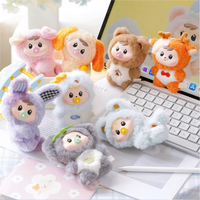 Porte-clés en peluche officiel sous licence Bao-ao Star Island, personnage hivernal mignon, jouet à l'échelle 1/12