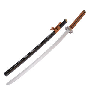 Populaire 104 cm Anime épée <span class=keywords><strong>échangiste</strong></span>s coeur marron bord inversé Cosplay accessoires enfants jeu de rôle jouets Katana épées en bois pour garçons - Product Image 6