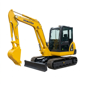 Mini Excavadora Hidráulica Komatsu PC56 Original <span class=keywords><strong>de</strong></span> 5 Toneladas, Pocas Horas <span class=keywords><strong>de</strong></span> Trabajo, Casi Nueva, Económica, Pequeña, Usada para Construcción, en Venta - Product Image 1