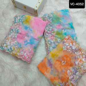 Las mujeres de boda de diseñador de Bollywood usan sari nupcial para el festival indio y la función de boda usan colecciones de Sari para mujeres - Product Image 5