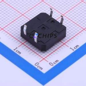 PTS125SM43-2LFS Tactile Switch Through hole-4P,12x12mm Switch Single Pole Single Throw Round Button 1.8N Through Hole - Product Image 2