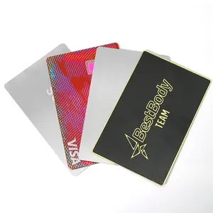 Venda quente personalizado impressão cartão Metal NFC cartões