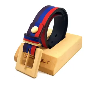 Cinturón de cuero y madera de lujo para mujer Guilin Gentle 353 - Product Image 1