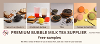 Bubuk Minuman Boba Bubble Tea Ungu Gradasi B2B Kustom 1kg, Penampilan Menarik, Untuk Rantai Minuman Ritel, HALAL/HACCP/ISO