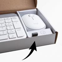 Original Logitech MK470 Combo de teclado y ratón inalámbrico Delgado Combo de teclado y ratón inalámbrico silencioso compacto ultrafino