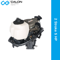 Moteur hors-bord Calon Gloria 2 temps 5 CV, démarrage manuel, commande par timon, moteur de bateau