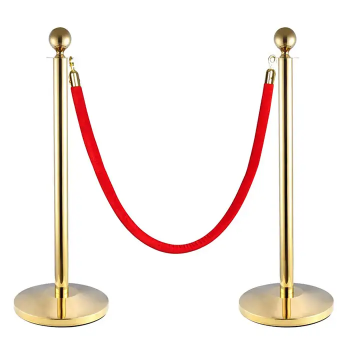 군중 제어 로프 Stanchion 단일 로프