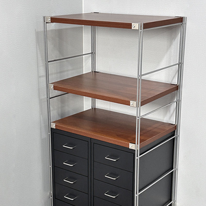 Étagères en métal et bois <span class=keywords><strong>de</strong></span> conception nouvelle 2025, armoire <span class=keywords><strong>de</strong></span> <span class=keywords><strong>rangement</strong></span> moderne pour le bureau à domicile, meubles pratiques pour un usage domestique - Product Image 3