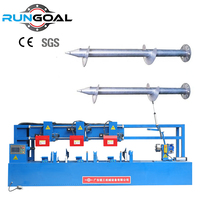 Machine à confectionner des poteaux en spirale contrôlée par PLC Rungoal avec une puissance de 150 kW, haute productivité pour la ligne de production en usine