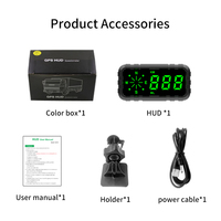 KINGNEED C3010 Universelles Auto-GPS-Tachometer HUD 5,4" LCD-Display 5V Uhr Geschwindigkeitsüberwachung CE/FCC-Zertifiziert 1 Jahr Garantie