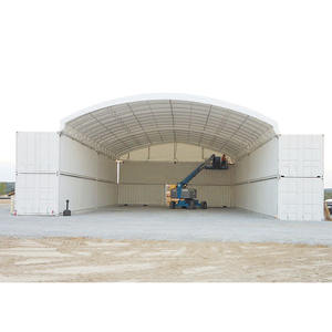 Abri de stockage en conteneur PVC fabriqué en Chine, pour entrepôt, équipement, stationnement, machine, auvent de protection solaire pour charbon - Product Image 4