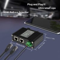 Injecteur industriel Gigabit 95W 802.3 bt PoE ++ (12 ~ 48VDC)