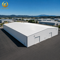 Estructura de Acero Prefabricada para Almacenes, Estructura de Portal, Cumple con AISC, Taller Metálico, Almacén, Garaje, Kit de Construcción para Logística