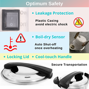 Heavybao หม้อต้มไวน์สแตนเลสแบบพกพาอุปกรณ์เชิงพาณิชย์ใช้ในบ้าน - Product Image 4