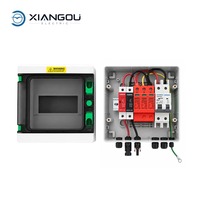 Boîtier de Combinaison PV XDC 1000V 1 Entrée 1 Sortie avec Fusible, SPD et Disjoncteur 63A, Boîtier de Protection de Panneaux Solaires Étanche IP65