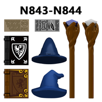 Offre Spéciale – Blocs de Construction Magiciens Robes Bleues et Rouges – Briques de Sorcier Magique DIY – Jouet Éducatif Fantastique à Collectionner – Cadeau pour Enfants