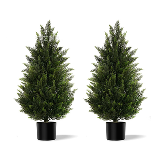 Árbol Artificial Realista <span class=keywords><strong>de</strong></span> Cedro, <span class=keywords><strong>Pino</strong></span> o Ciprés <span class=keywords><strong>de</strong></span> 3 Pies para Decoración del Hogar, Porche, Oficina o Entrada - Suministro al por Mayor - Product Image 1