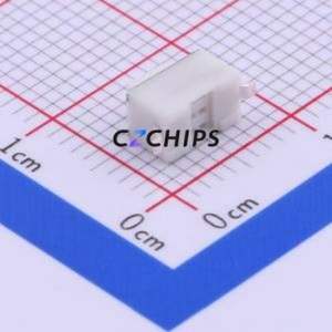 1TS002B-2300-5000-CT Tactile Switch SMD,6x3.5mm Switch Single Pole Single Throw Rectangle Button 2.3N Vertical Mount - Product Image 2