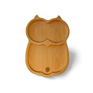 Plateau alimentaire en bois pour enfants Evonik Cartoon avec compartiments, plateau de service en bambou, plat à pain créatif pour la maison - Product Image 4