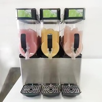Distributeur de boissons gazeuses et froides à double cylindre commercial Distributeur de jus de fruits à 3 réservoirs