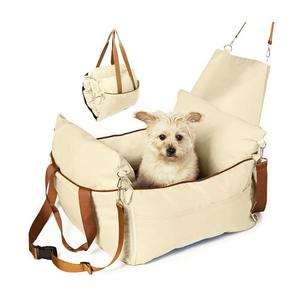 Lit pliable pour animaux de compagnie, siège de <span class=keywords><strong>voiture</strong></span> pour <span class=keywords><strong>chien</strong></span> avec coussin épais, ceinture de sécurité, chauffage, respectueux de l'environnement, pour les voyages en <span class=keywords><strong>voiture</strong></span>, garde les petits chiens en sécurité et confortables - Product Image 1